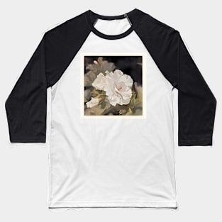 Retro white blooms Baseball T-Shirt